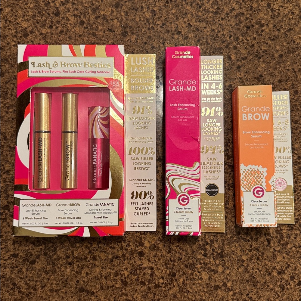 Grande Lash MD Lash Enhancing Serum, Brow enhancing serum, Lash & Brow Besties